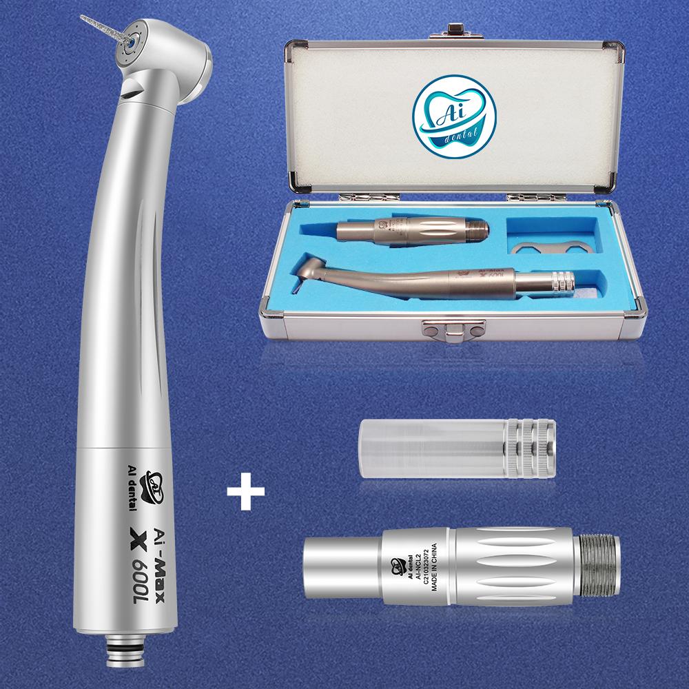 

Комплект стоматологического оборудования AI-X600L-NCL2 Портативный высокоскоростной наконечник с воздушной турбиной с N-образным соединением для стоматологического кресла с 2 отверстиями