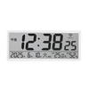 MAG Wall Clock Hanging Desk Digital Wi-Fi Connection Wireless LAN NTP Thermometer Hygrometer Temperature Humidity Meter Simple Office Living Room 15cm