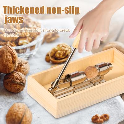 1 Pc Pecan Nut Cracker Tools Heavy Duty Filbert Walnut Nut Sheller Manual Walnut Nuts Cracker for Walnuts Pecans Kitchen Gadgets