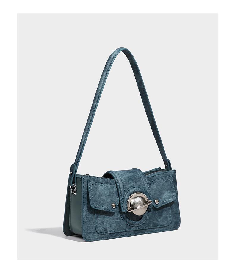 

Сумка женская, новая джинсовая маленькая квадратная сумка, высококачественная универсальная маленькая сумка через плечо под подмышками