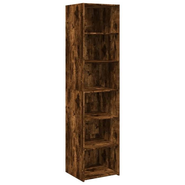 VidaXL Buffet haut chêne fumé 45x41x185 cm bois d'ingénierie, buffet, armoire de rangement, armoire haute, armoire, armoire 3281677