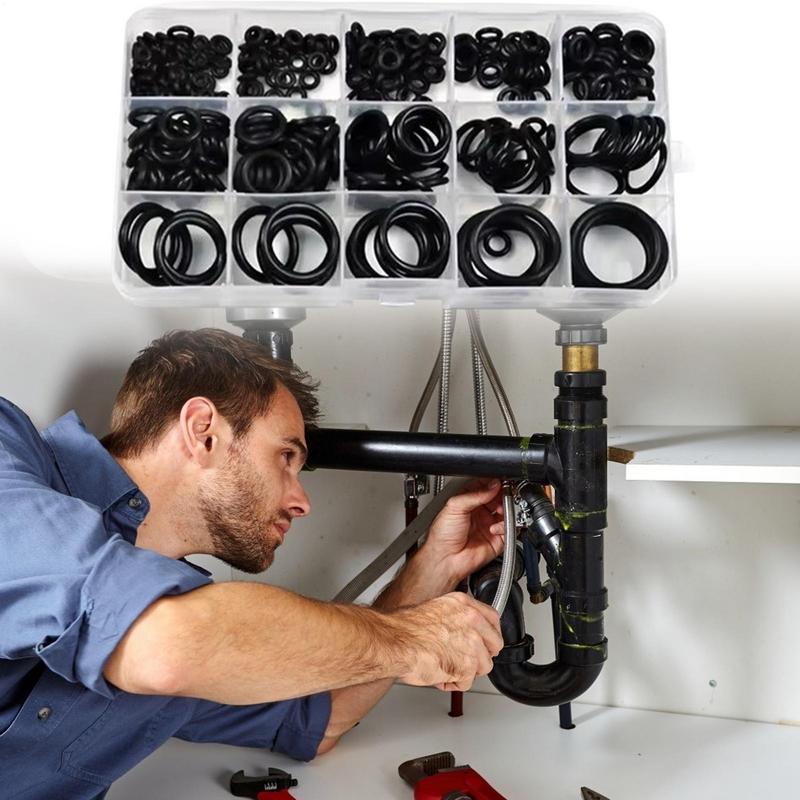 O Rings silicone seal kit 200Pcs/set High Temperature O Ring Sealing Washer Assort Rubber Gasket Seal Automotive Repair Tool