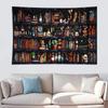 VIKAMA Forest Library Tapestry Gothic Skull Wall Decoration Dormitory Bedroom Living Room Hanging Cloth Home Decor