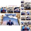 Modern And Simple 3d Football Player Bedding Set High Quality And Digital Print