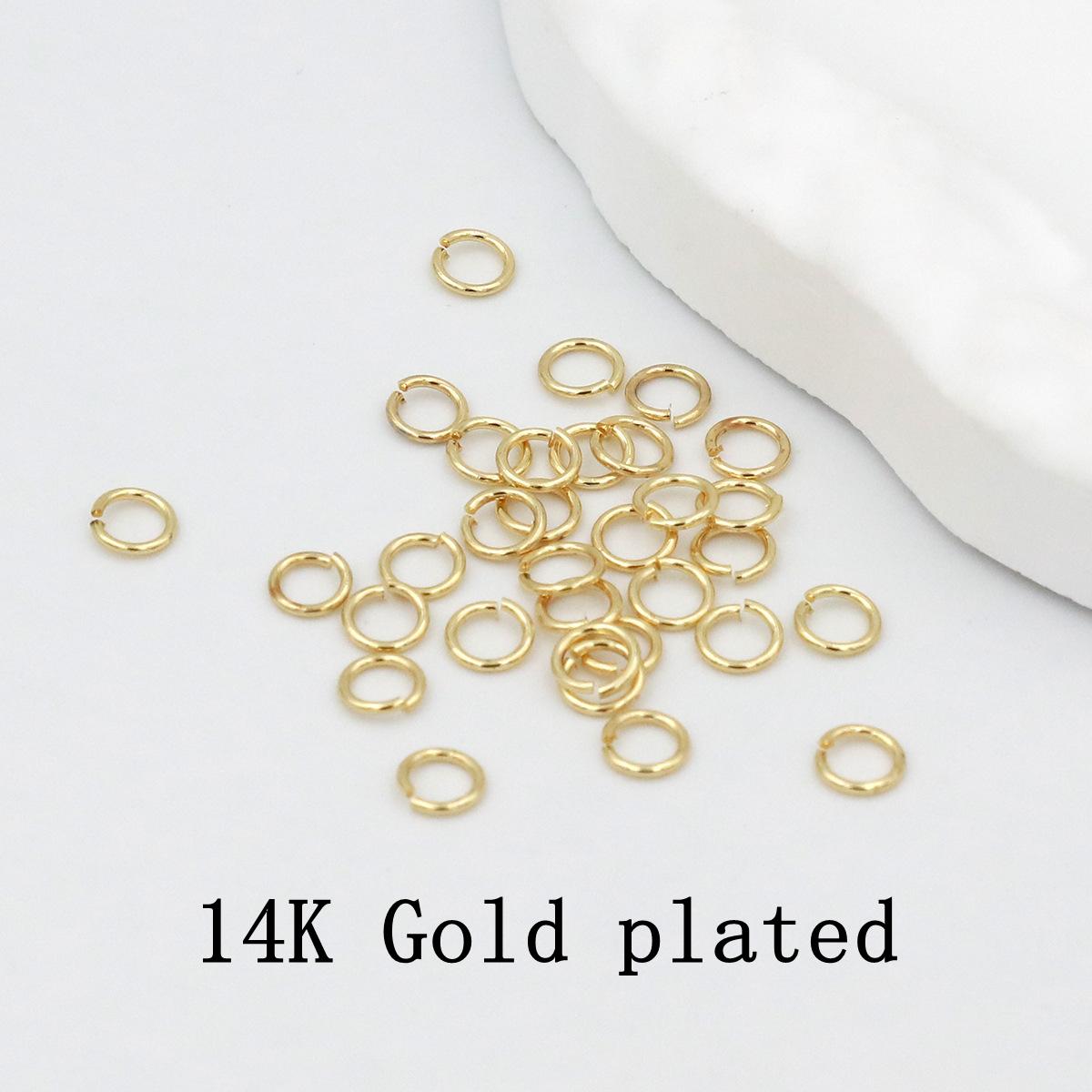 

Разные размеры 14K/18K позолоченные открытые соединительные кольца для изготовления ювелирных изделий, DIY материалы, латунные разъемные кольца, ювелирная фурнитура 0.5*3mm-200pcs-14K Gold