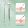 Double Head Blackhead Remover Comedone Removal Stainless Steel Blemish Extractor Tool Whitehead Popping Zit Pimple Popper Tool
