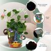 Abstract Face Plant Pots Unique Funny Face Flower Pot with Drainage Hole Decorative Colorful Planter Art for Outdoor Garden Home