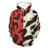 Men's Fashion Leopard Zebra 3D Print Graphic Hoodie Streetwear Long Sleeve Sweatshirt Casual Pullover for Autumn