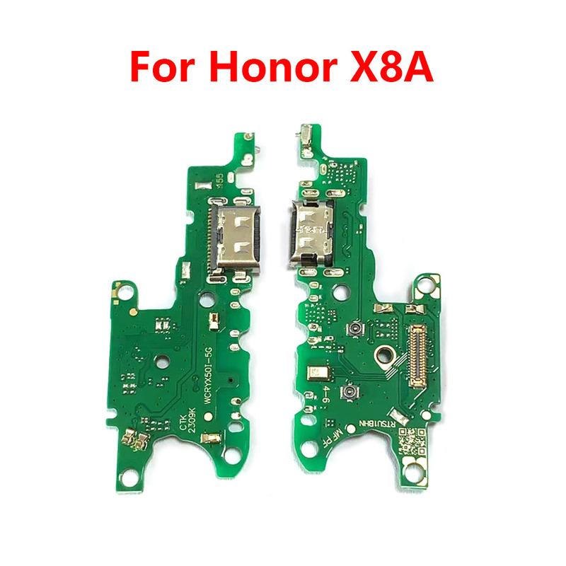 For Huawei Honor X8A USB Charging Board Dock Port Microphone Module Flex Cable