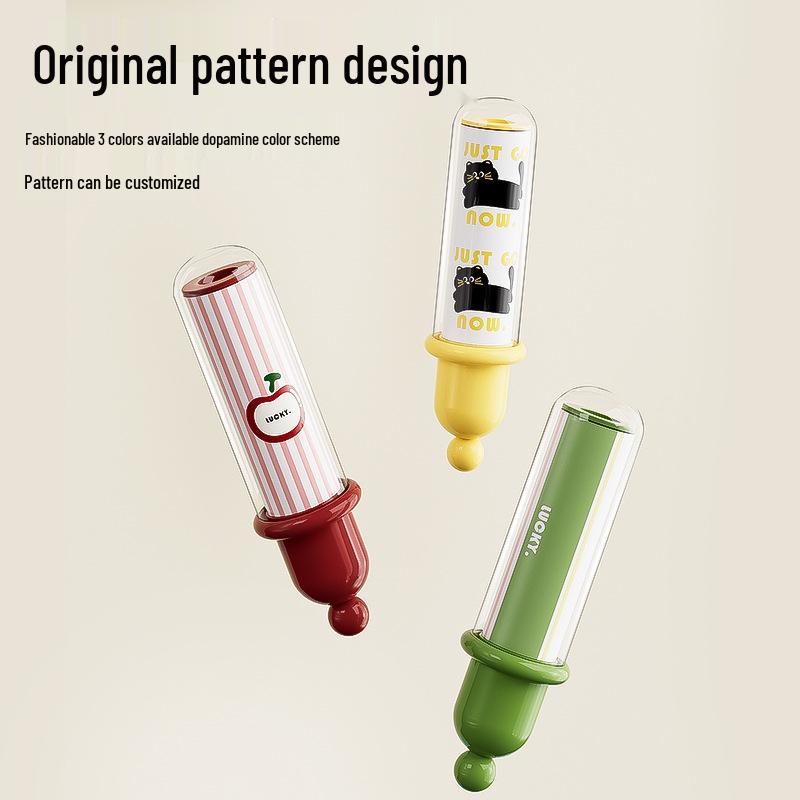 Lepkavý odstraňovač chloupků a žmolků s odtrhávacími náhradními rolemi