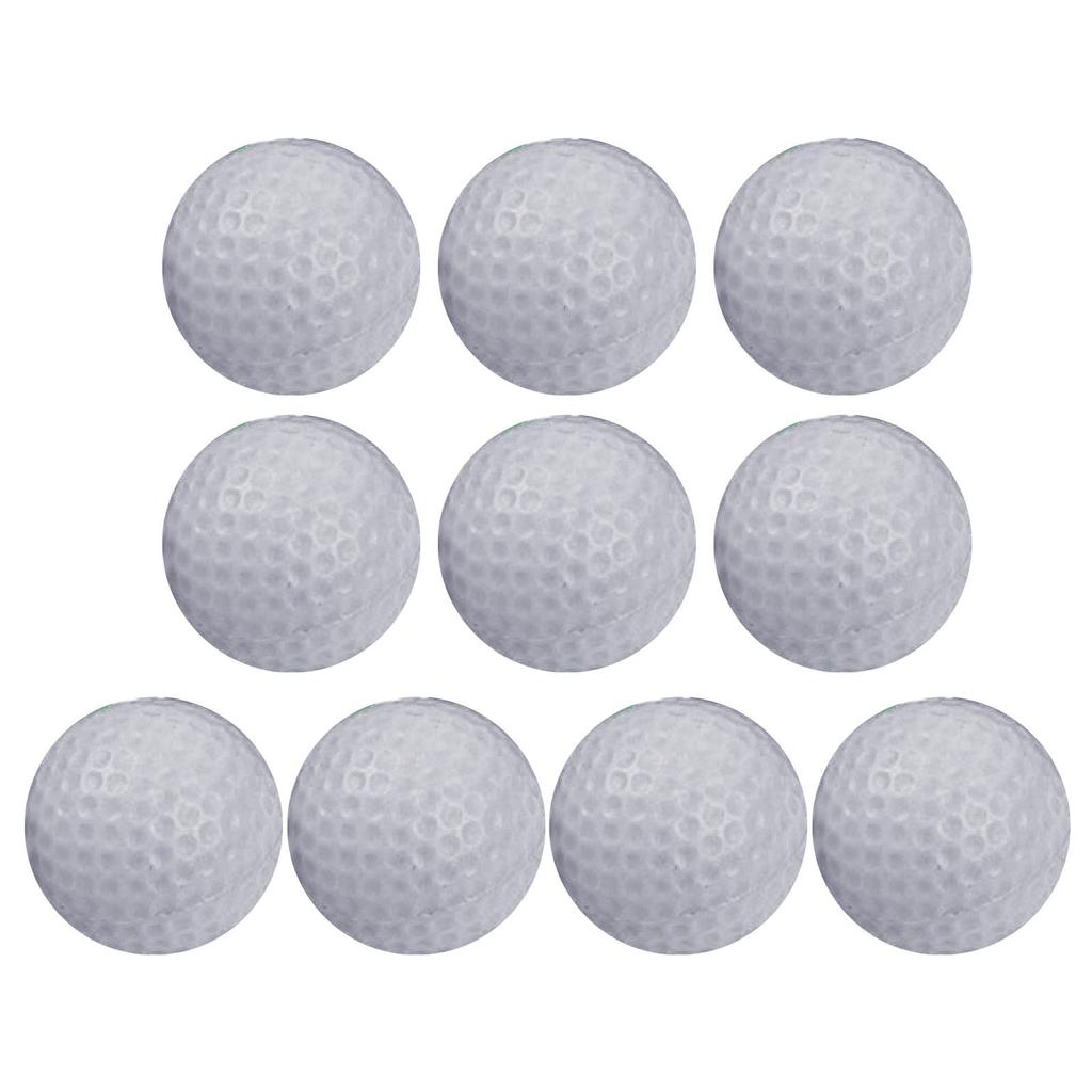 10Pcs Foam Golf Balls PU Practice Golf Balls Realistic Feel Long Lasting Limited Flight Practice Golf Balls for Backyard
