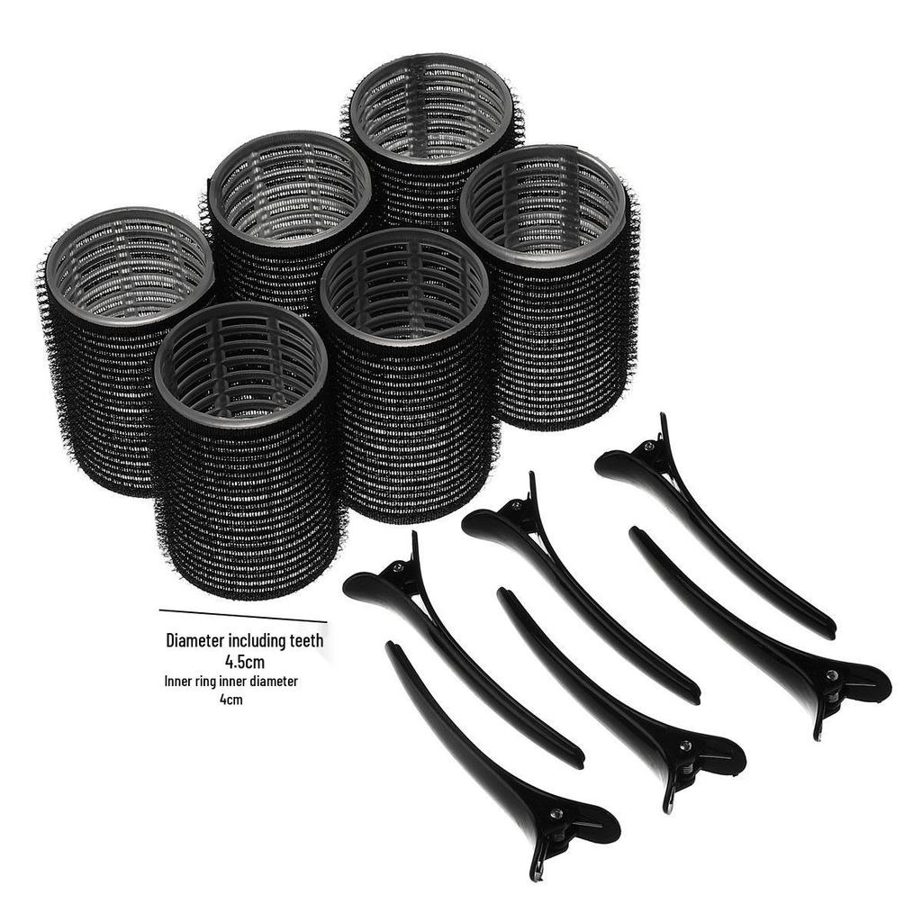 Grenzüberschreitendes Haarstyling-Set: Magischer Lockenstab & Selbstklebende Haarwickler mit Klammern