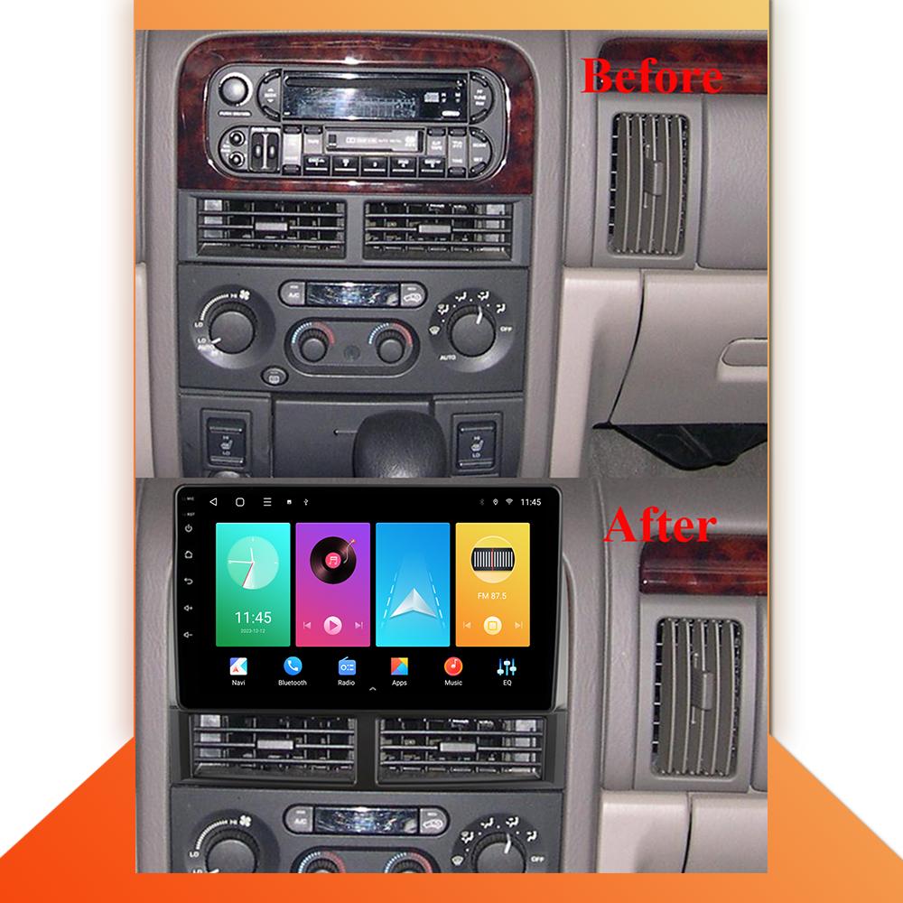 Android Carplay Car Radio For Jeep Grand Cherokee 2004-2005 Multimedia Player Head Unit Stereo GPS Navigation BT WIFI 2+32GB