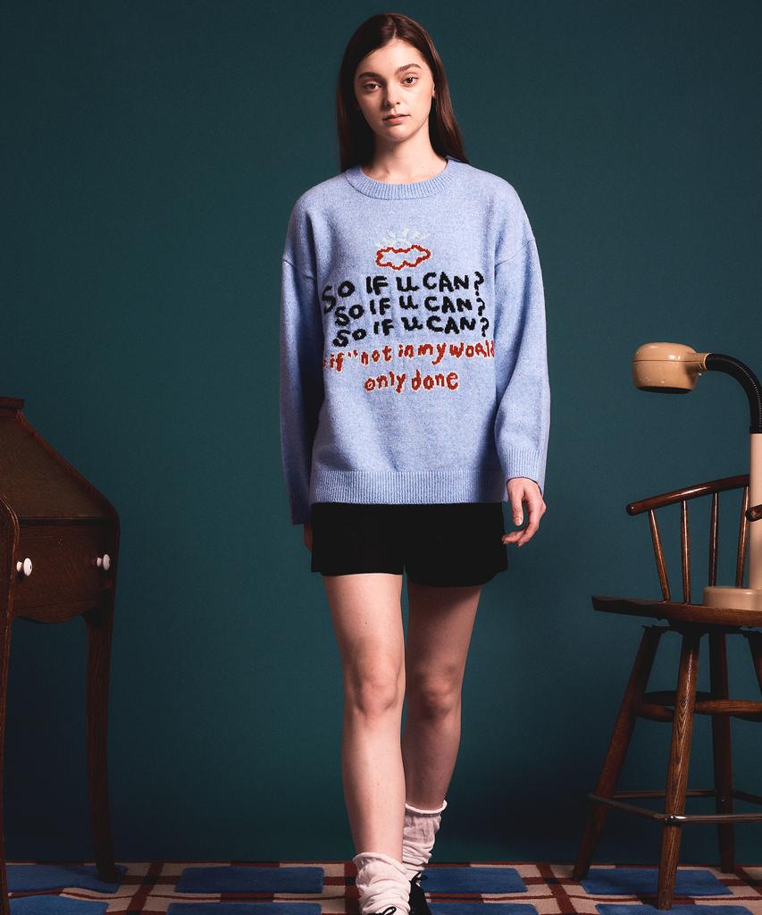 Soipeuyukaen Soft Blend Touch Lettering Knit
