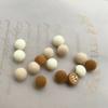 10 pièces/lot Beaux Boutons Revêtus de Velours 10mm Petits Boutons Champignons en Plastique avec Tige Accessoires de Couture pour Vêtements d'Hiver