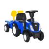 Ride-On Tractor with Trailer, Horn, Sand Toys, from 1 Year, Plastic+Metal, Blue, 91 X 29 X 44cm