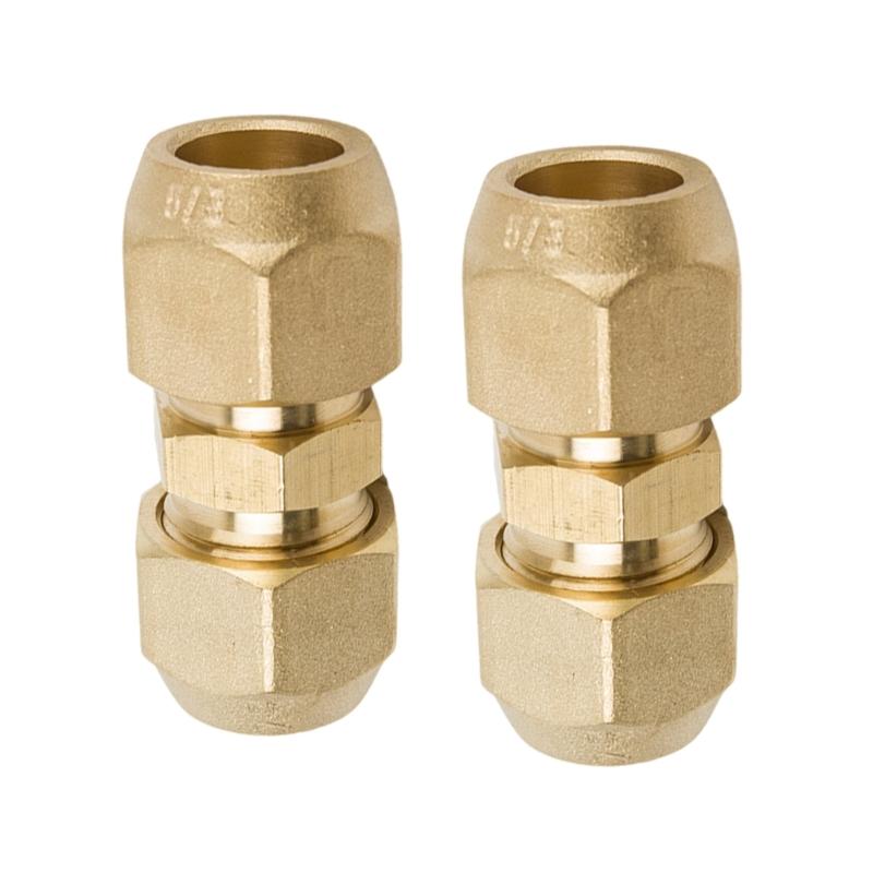2 stuks AC Split Systeem Koperen Buis Adapters Dubbele Poort Ontwerpen Lekdichte Connector voor Snelle Vervanging & Onderhoud