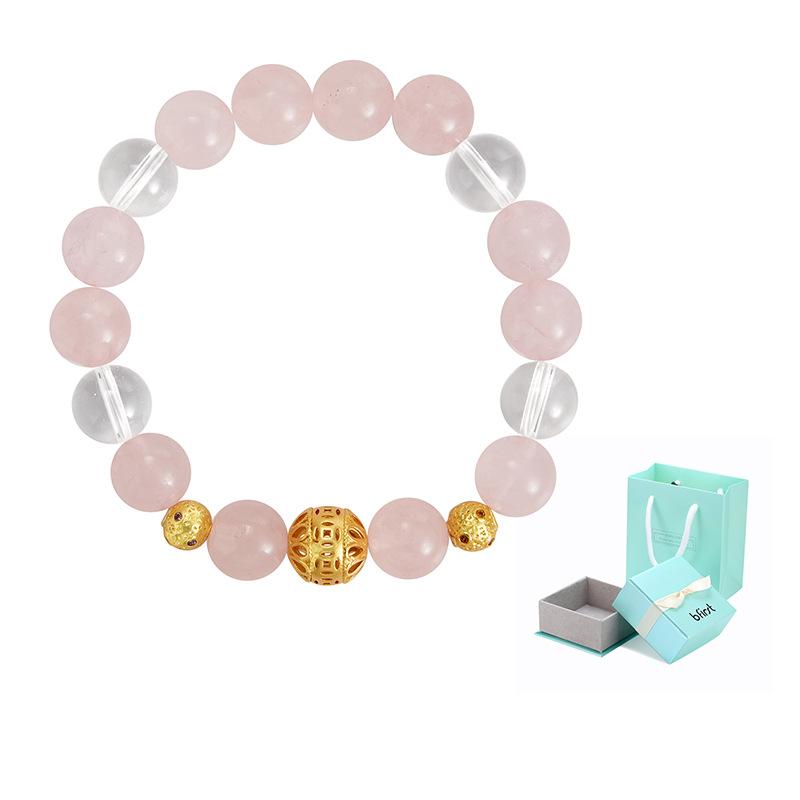 Natürliches Pulverkristall-Armband, kostenlose Freundin, Freundin, Schmuck, Accessoires, weißes Kristallarmband.