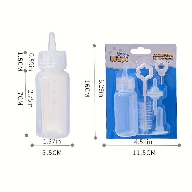 Pet Feeding Bottle Set 4/6 Pcs for Kitten & Puppy with Spare Nipples Tools Ideal for Pet Owners Supplies