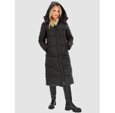 Long Down Jacket with Side Slits Perso