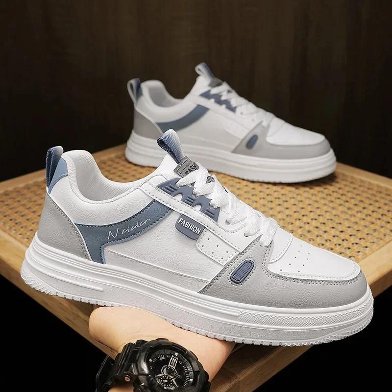 

Fashion Trendy Men s Shoes New Style Breathable Soft Bottom White Casual Board Shoes Korean Version Versatile Thick Bottom Sports Shoes 44
