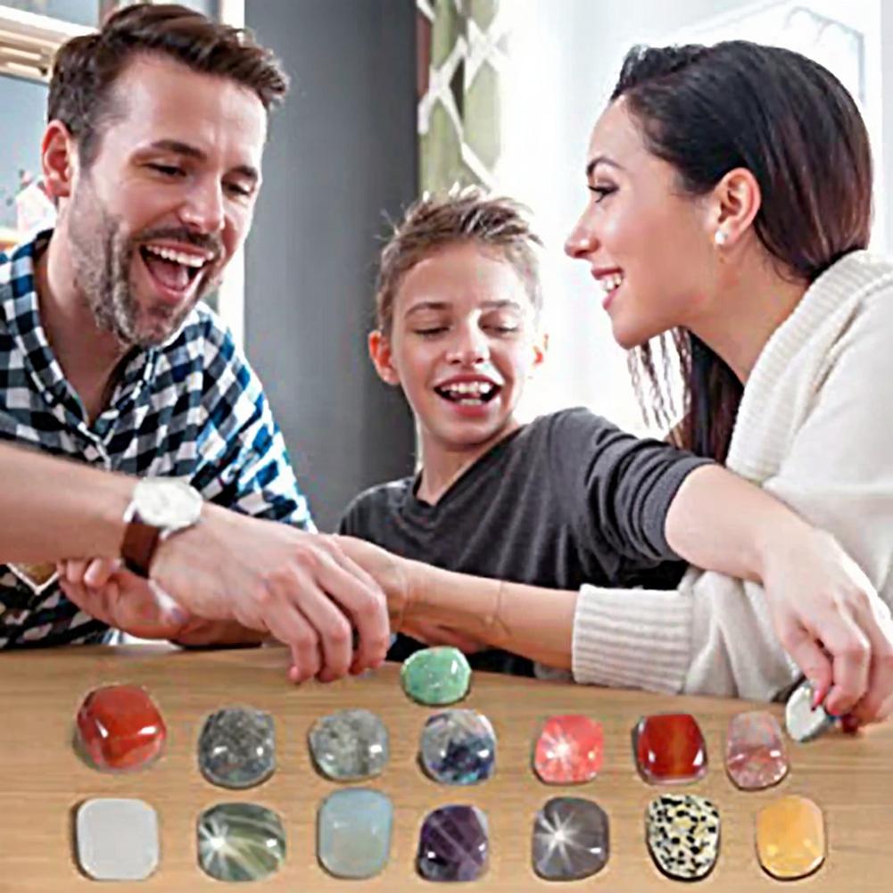 Advent Calendar Countdown Calendar Natural Crystal Gemstones Christmas Ornament Halloween Countdown Box for Kids Adult