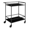444247 House Nordic Chariot de bar Avery 68x40x59 cm Noir