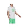 adidas Pánské tričko s kulatým výstřihem a potiskem loga značky Bílé H06640