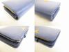 Authentic PRADA Saffiano Blue Leather Bifold Wallet Compact Wallet #8777  Open Box