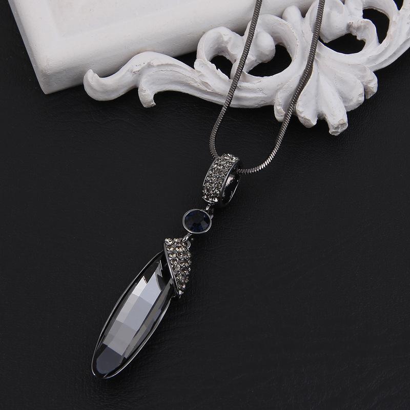 

Crystal Sweater Chain, Necklace Fashion Pod Crystal Necklace Women s Jewelry Pendant Chain