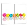 Glass Protective Hob Cover 2x30x52 Colorful