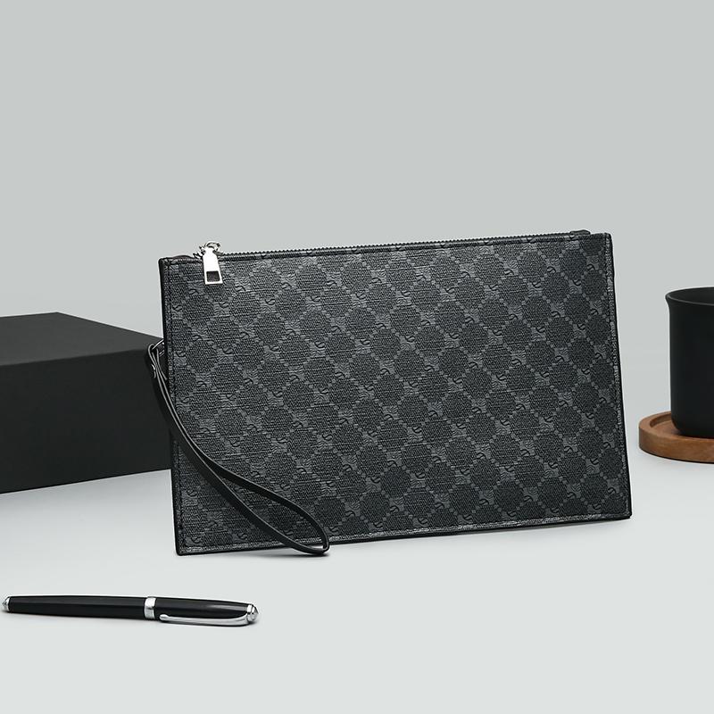 Fashion Business Men Day Clutch PU Leather Men s Money Handbag Casual Male Cardholder Case 17cm x 27cm x 2cm
