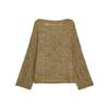 Zaprha 2025 Autumn New Casual and Comfortable Lace Collar Long Sleeve Over Fit Knit 3646101