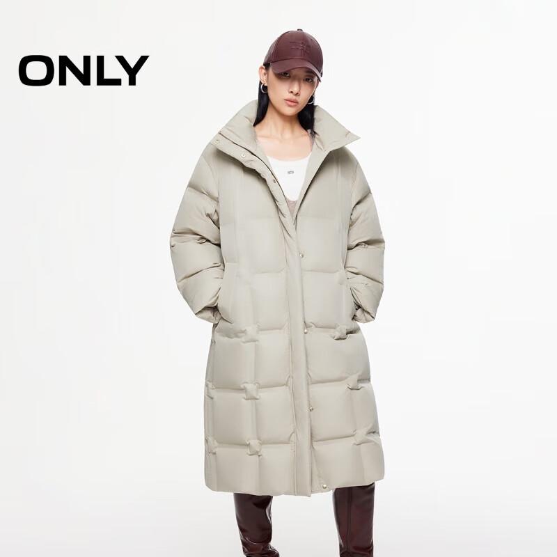

ONLY Women s 90% Down Loose Fit Mid-Length Puffer Jacket XS