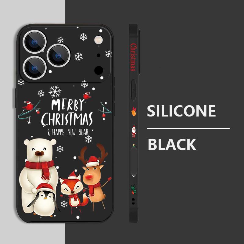 Cute Snowfield Pattern TPU Soft Silicone Case For iPhone 17 Pro Max 16E 16 15 14 13 Pro Max 12 Pro 11 Shockproof With Lanyard Phone Cover Fundas