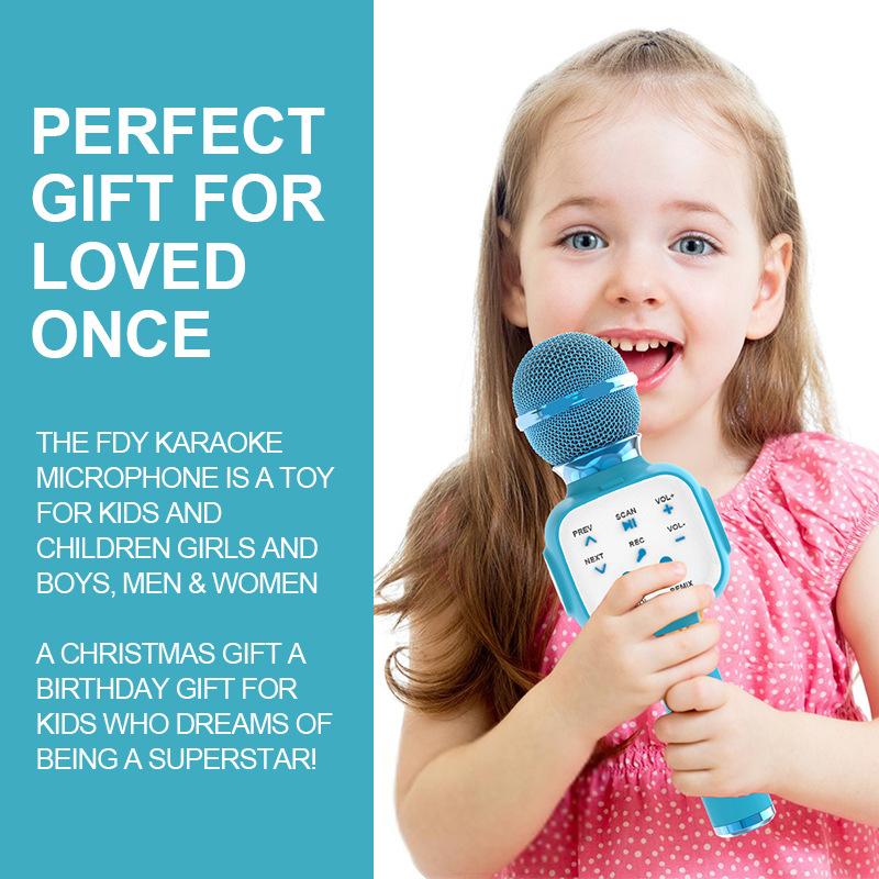 Microphone for Kids, Voice Changing Karaoke Micorphones Boys Girls Gifts for Kids Party Singing Microphone