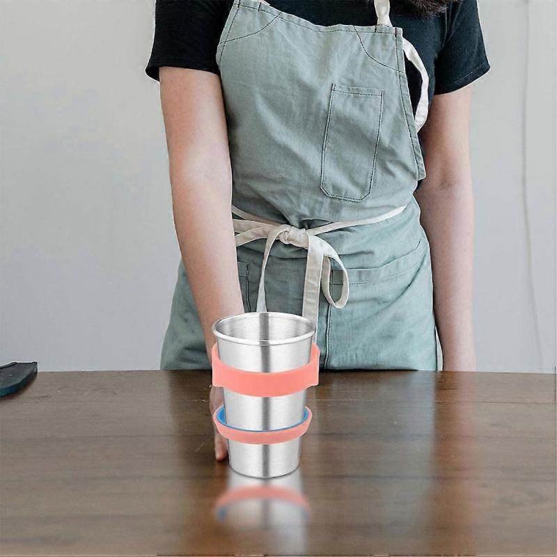 2 Stück Kunststoffbecher-Griffe Anti-Rutsch-Tassen-Griff Reisebecherhalter für Becher für Becherbecher Auto-Bechergriff