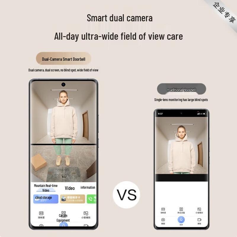 EZVIZ EP3X Dvoukamenný video zvonek (CN verze)