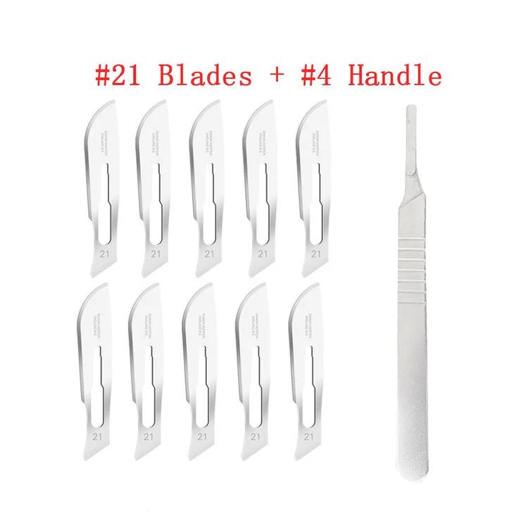 Carbon Steel Surgical Scalpel Blades+Handle Scalpel DIY Cutting Tool PCB Repair Animal Surgical Knife Dropshiping Surgical Knife