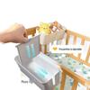 Bedside Hanging Diaper and Storage Organizer for Baby Crib