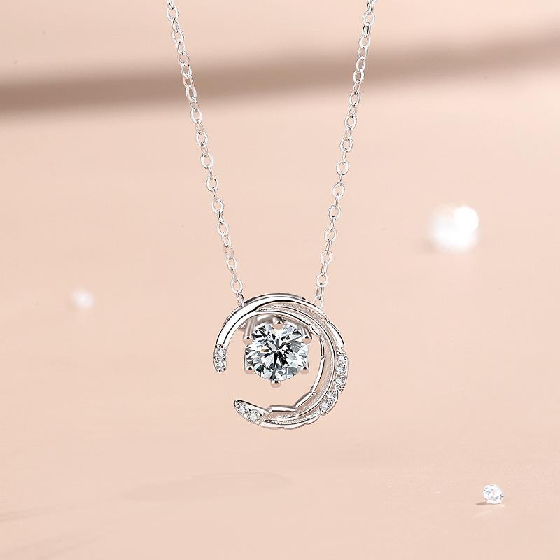 Tancise S925 Sterling Silver Luxury Personality Pendant Necklace Women's Classic Tide Necklace