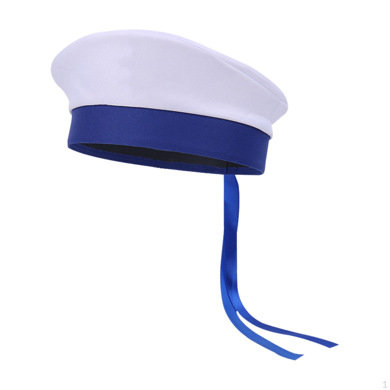 

Sailor Hat Brimless Navy Cap for Cosplay Holiday Parties Masquerade Without Anchor Label