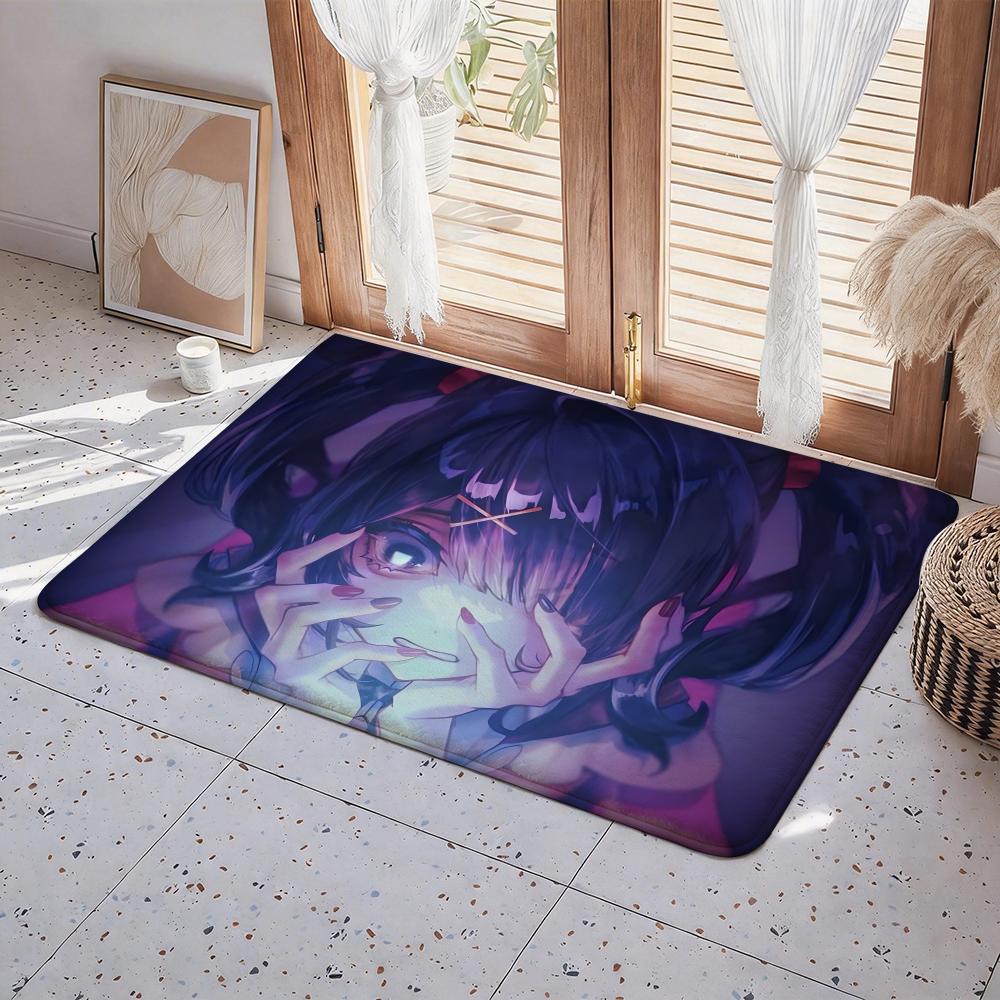 Game N Needy Girl Overdose Floor Mat Eco  Flannel Doormat Non Slip Odorless Indoor Floor Rug Soft Short Plush Home Mat