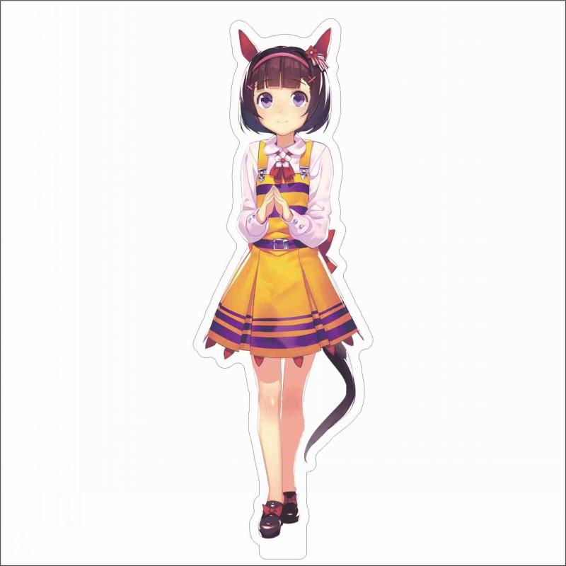Japan Beautiful Derbil 15 Cm Cartoon Characters Acrylic Double-sided Stand Model Kawaii Cute Office Decoration Panel Permanent Recording Fans