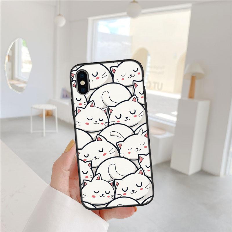 FM15 Cat Kitten Meow Soft Shell Phone Case for Xiaomi Poco C40 C50 C51 C55 C65 C71 C75 F3 F5 F6 F7 M2 M3 Pro Ultra