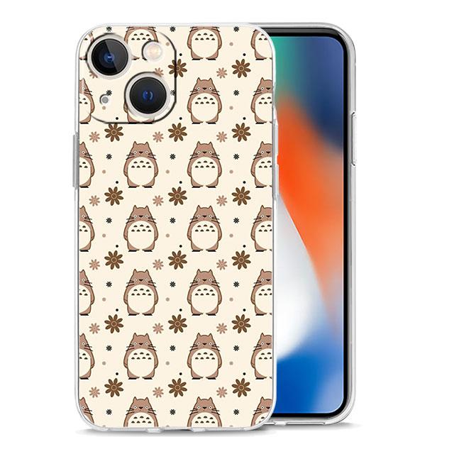 Totoro Soft Phone Case for iPhone 11 Pro 8 7 6S X XS 12 Pro Max 14 Plus XR 13 Mini SE 14Pro 11 Cartoon Cute Japan Anime Cover