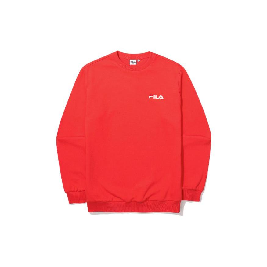 FILA Sweatshirts Unisex Red Crew Neck Moderate Regular FS2POF1101X-OED 090