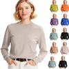 Women's Fashion Long Sleeve Slimming All-match Sweater Pullover Knit Top