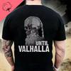 American Beard Warrior Tactical Skull Unisex T Shirt Til Valhalla Cotton T-Shirt Short Sleeve O-Neck T-shirt Casual Men’s Top