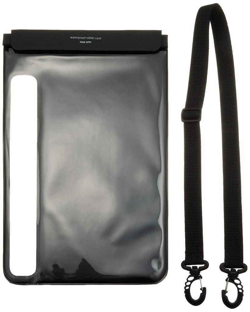 Sanwa Supply PDA-TABWPST12 Waterproof and Dustproof Tablet Case (with Stand and Shoulder Strap, 12.9 inches)